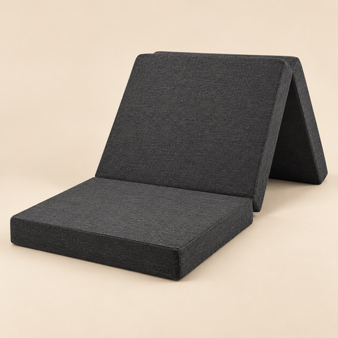 Foldbar børne- og rejsemadras 60×120×5 cm – Grå