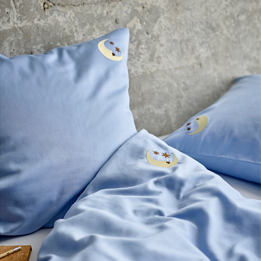 Södahl Sengetøj 140x200 Bonne Nuit Sky Blue