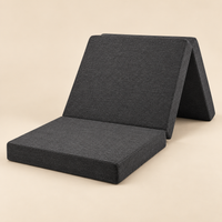 Foldbar børne- og rejsemadras 60×120×5 cm – Grå
