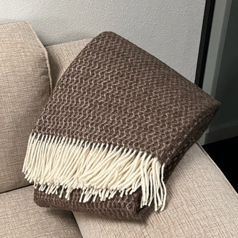 Uldplaid i 100% uld (140x200 cm)