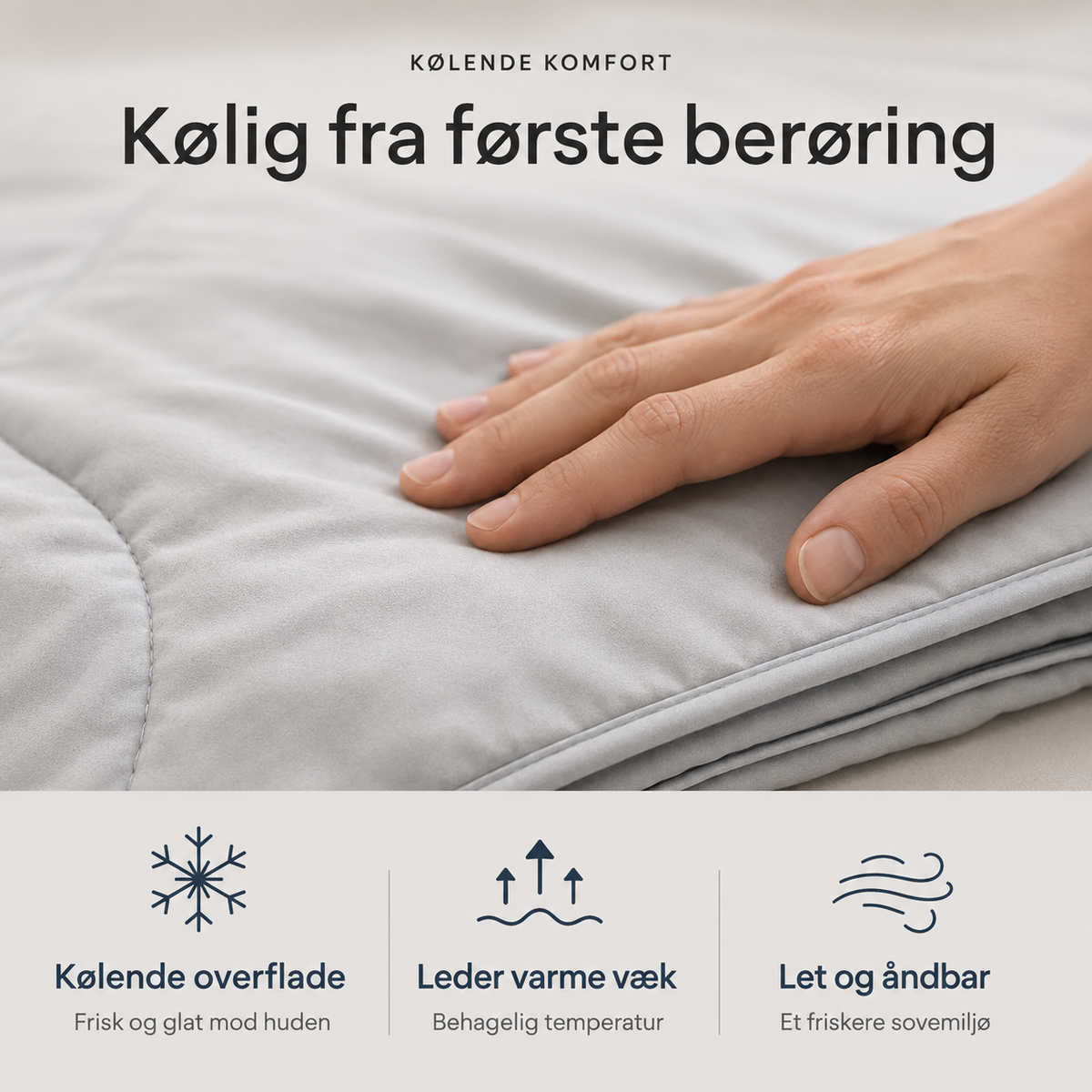 Kølende tæppe med bambusfyld