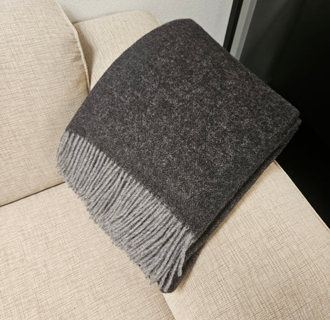 Uldplaid i 100% uld (140x200 cm)