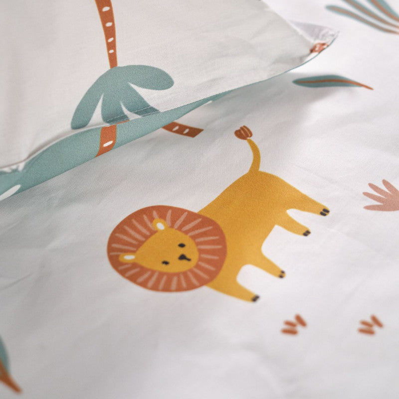 Sengesæt 100% Bomuld -140 x 200 cm - Safari Land