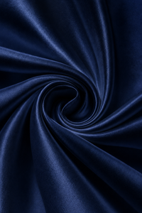 Silke pudebetræk - Navy blue - 60x63cm - 22 momme