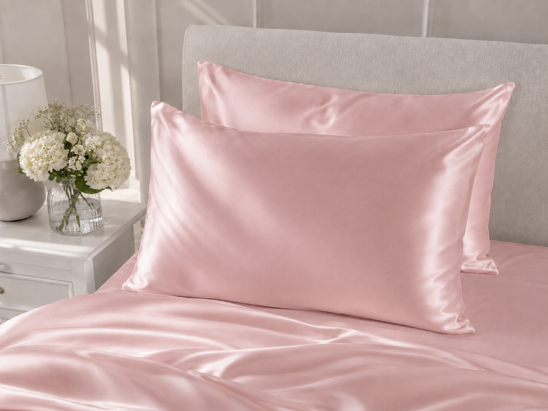 Silke pudebetræk - Rose - 60x63cm - 22 momme