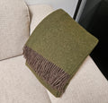 Uldplaid i 100% uld (140x200 cm) Tabacco Brown