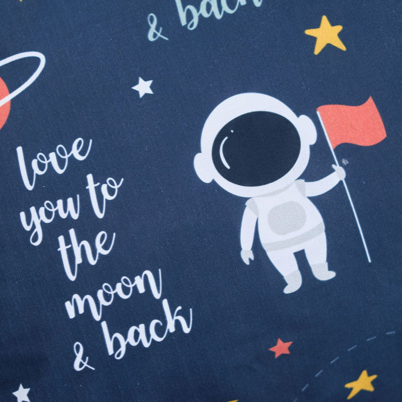 Sengesæt 100% Bomuld -140 x 200 cm - Rumfart Astronaut
