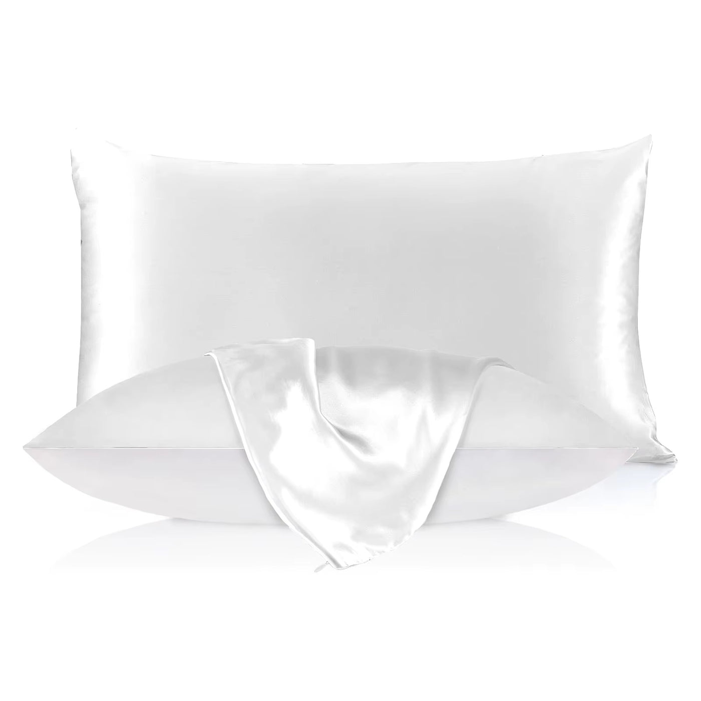 Silke pudebetræk - Ivory - 60x63cm - 22 momme
