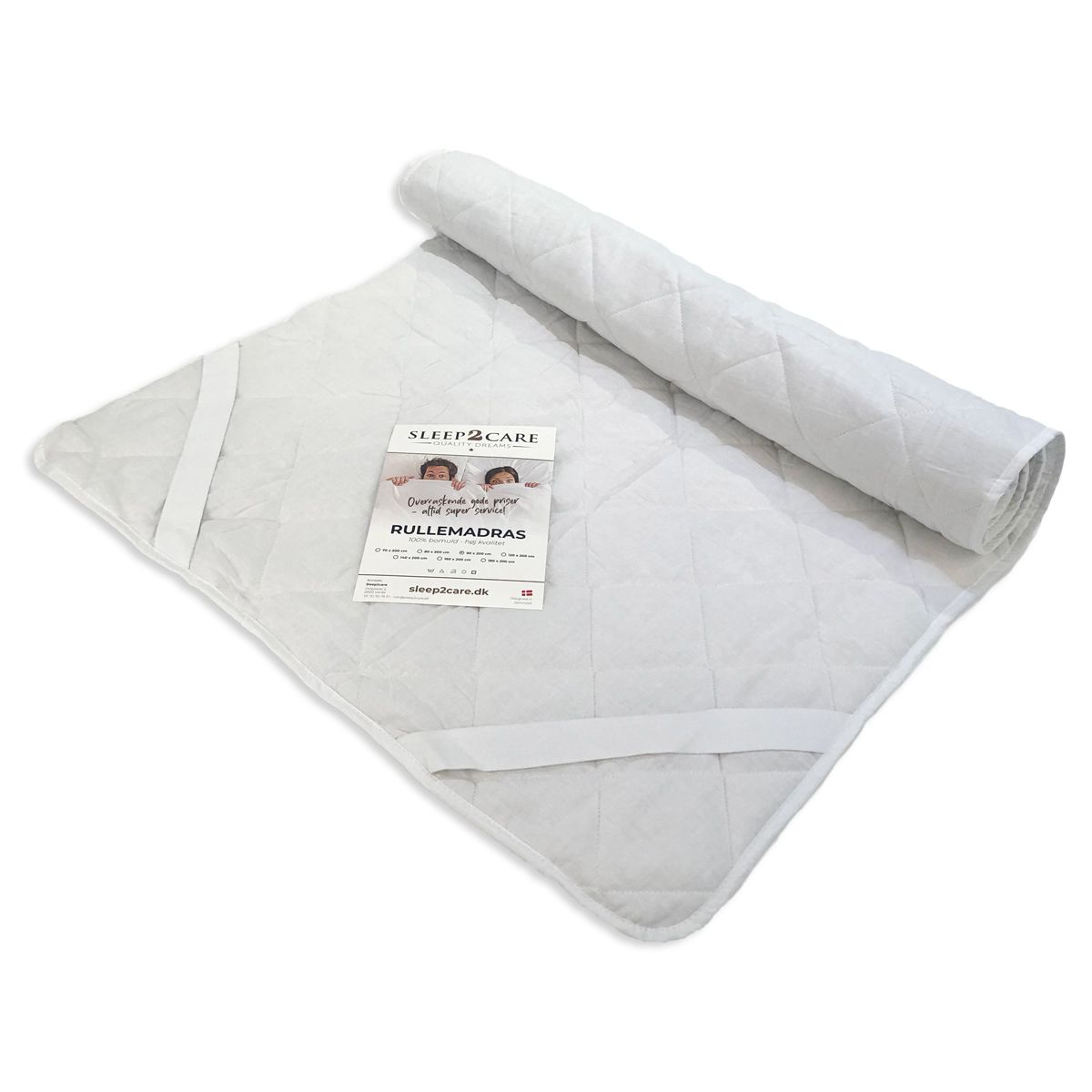 Rullemadras Baby S2C - 100% bomuld - 60x120 cm